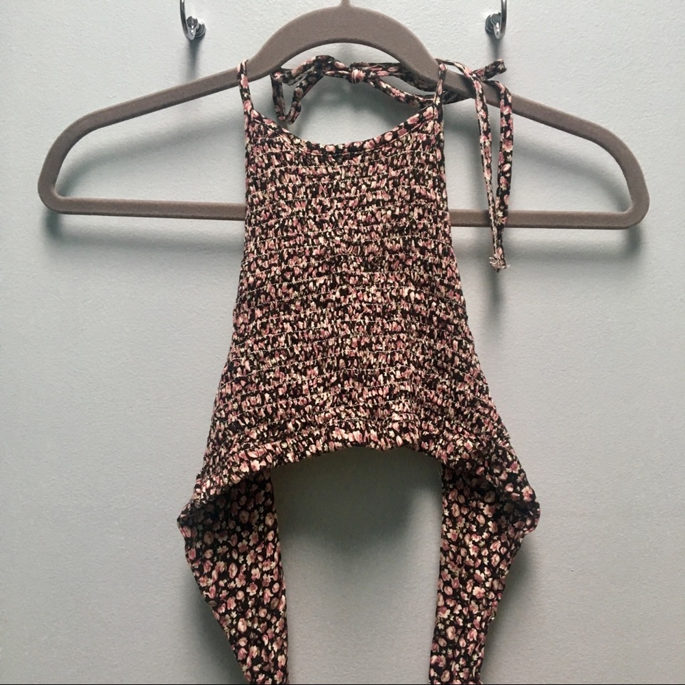 Floral Smocked Halter Top
